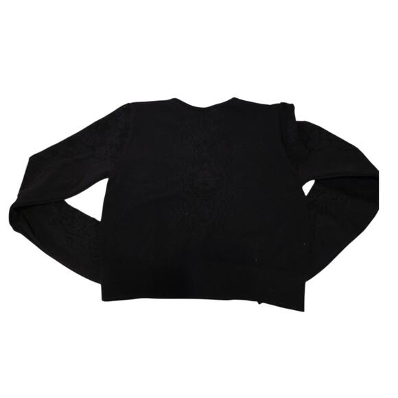 NWT Fabletics Flora Seamless Long-Sleeve Top BLACK Size L Large - Picture 3 of 7